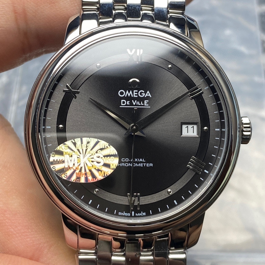 Omega De Ville Prestige 37mm De Ville Prestige Co-axial Blue Dial Stainless Steel Watch 424.10.37