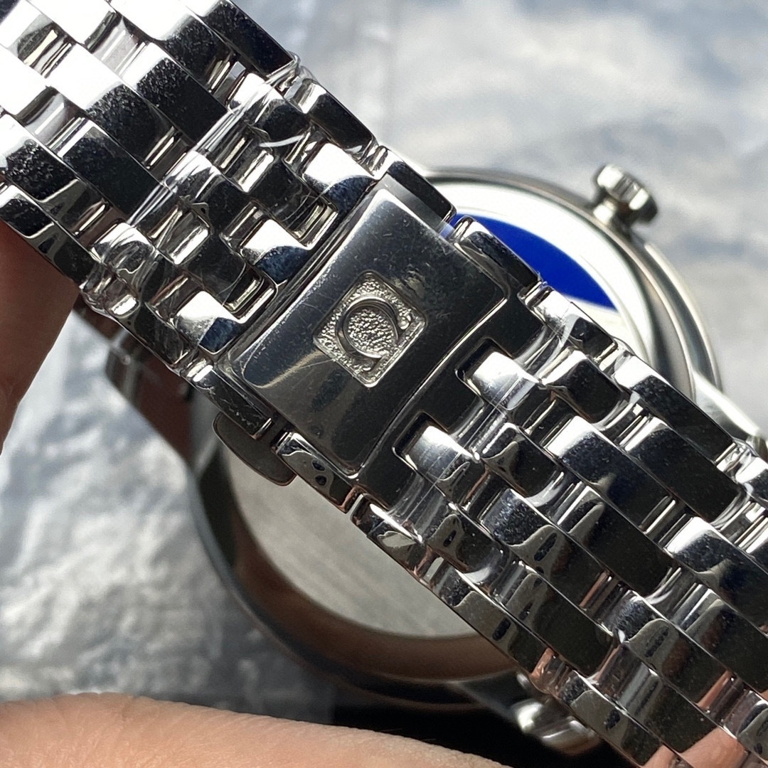 Omega De Ville Prestige 37mm De Ville Prestige Co-axial Blue Dial Stainless Steel Watch 424.10.37