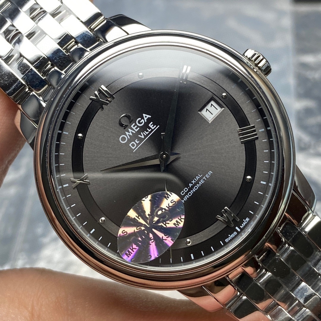 Omega De Ville Prestige 37mm De Ville Prestige Co-axial Blue Dial Stainless Steel Watch 424.10.37