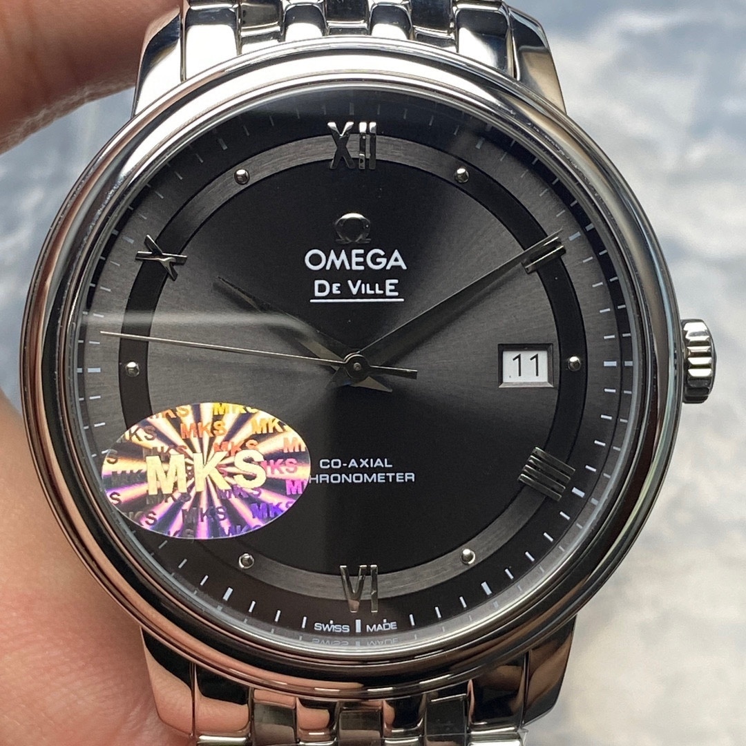 Omega De Ville Prestige 37mm De Ville Prestige Co-axial Blue Dial Stainless Steel Watch 424.10.37