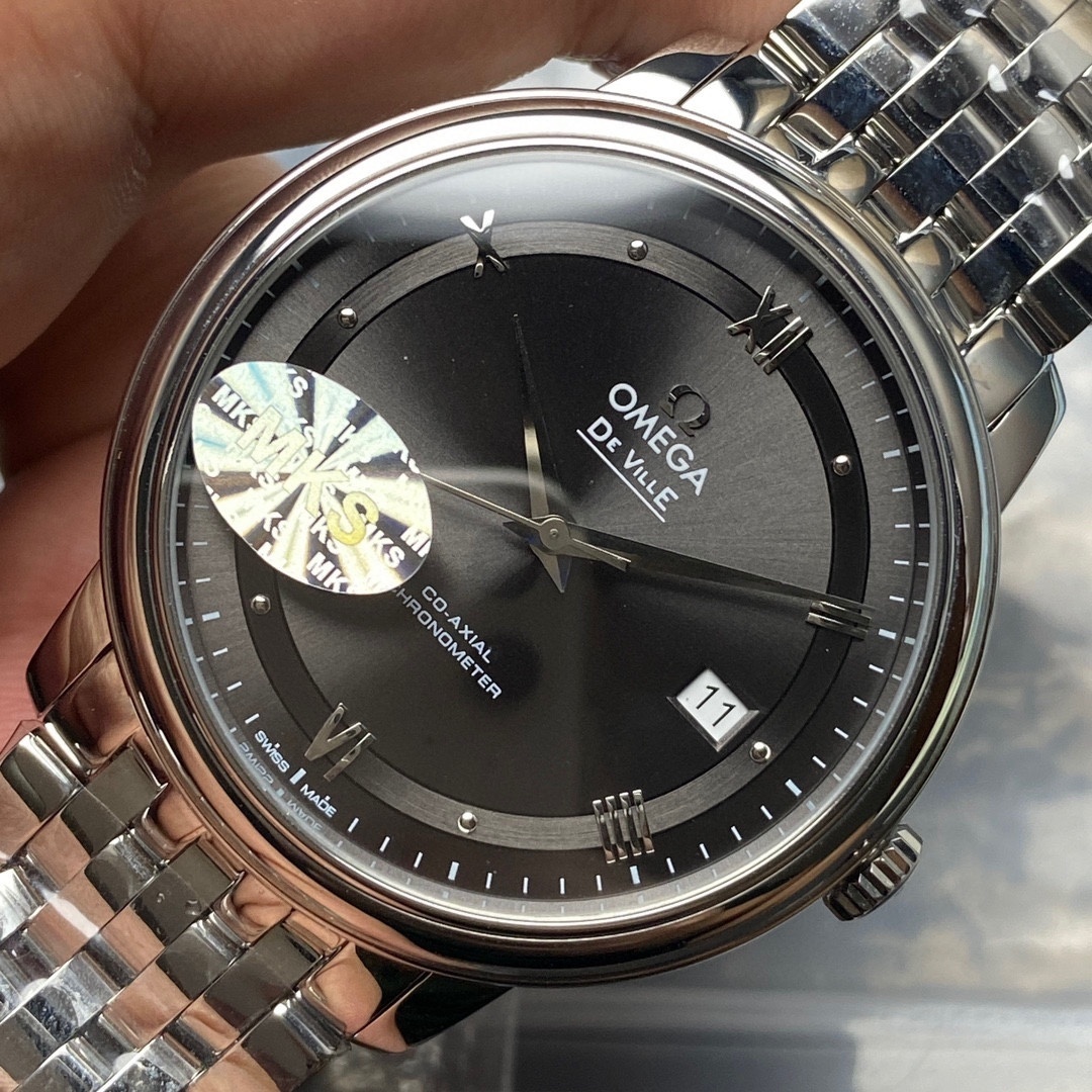 Omega De Ville Prestige 37mm De Ville Prestige Co-axial Blue Dial Stainless Steel Watch 424.10.37