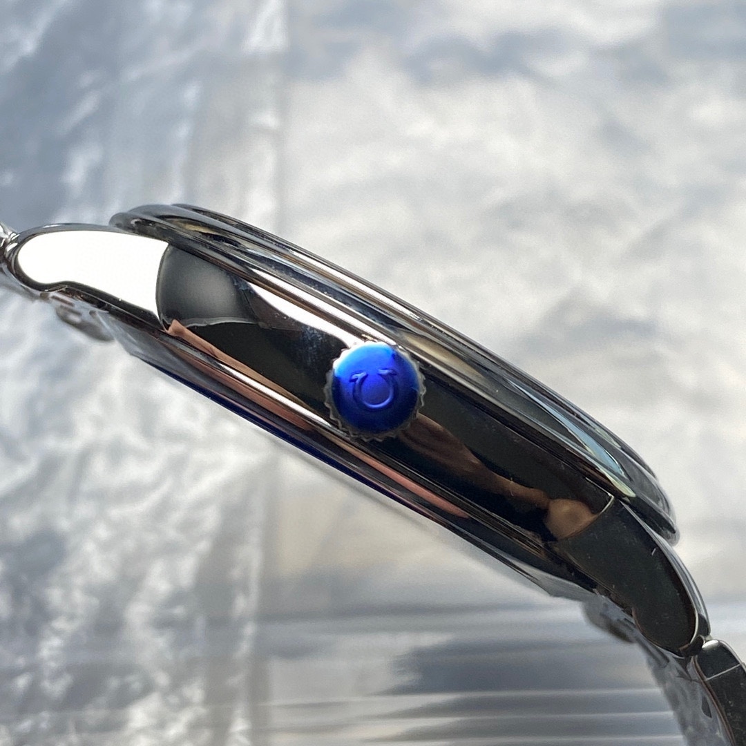 Omega De Ville Prestige 37mm De Ville Prestige Co-axial Blue Dial Stainless Steel Watch 424.10.37