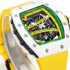Top-grade watches 03419 RICHARD MILLE RM61-01 REPLICA WATCH BLUE DIAL GOLD RUBBER STRAP ZF 43MM