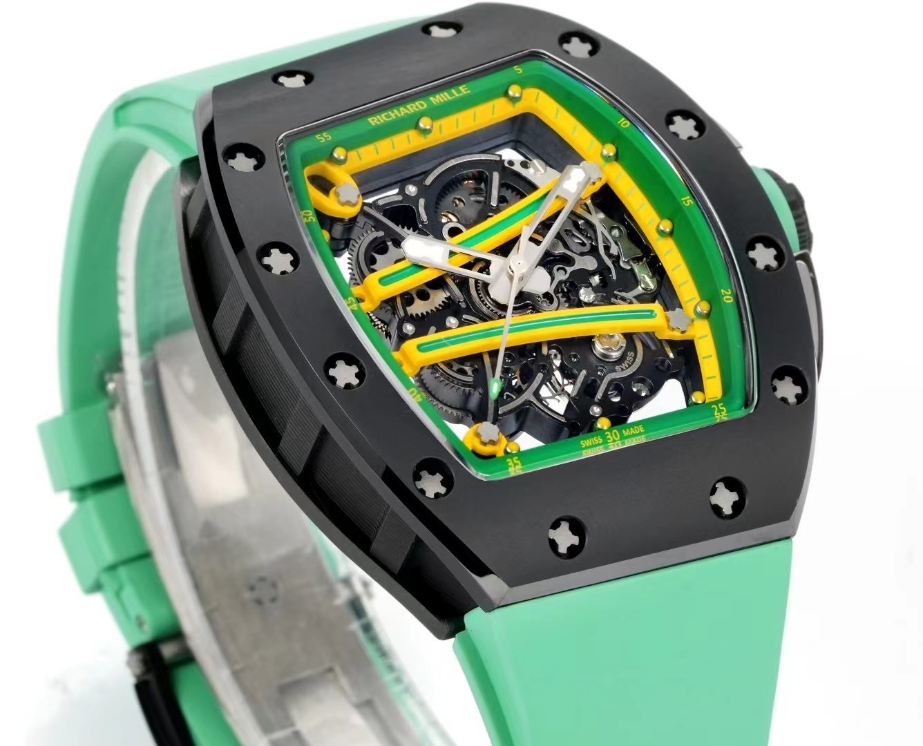 Top-grade watches 03449 Richard Mille RM 061 61-01 YOHAN BLAKE Green RM 061