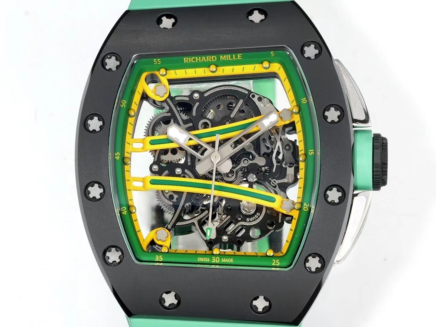 Top-grade watches 03449 Richard Mille RM 061 61-01 YOHAN BLAKE Green RM 061