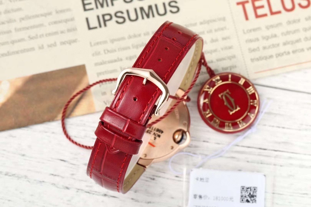 Cartier Rose Gold 18k RG Diamond Bezel and Dial Auto Ballon Bleu WJBB0081