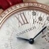 Cartier Rose Gold 18k RG Diamond Bezel and Dial Auto Ballon Bleu WJBB0081