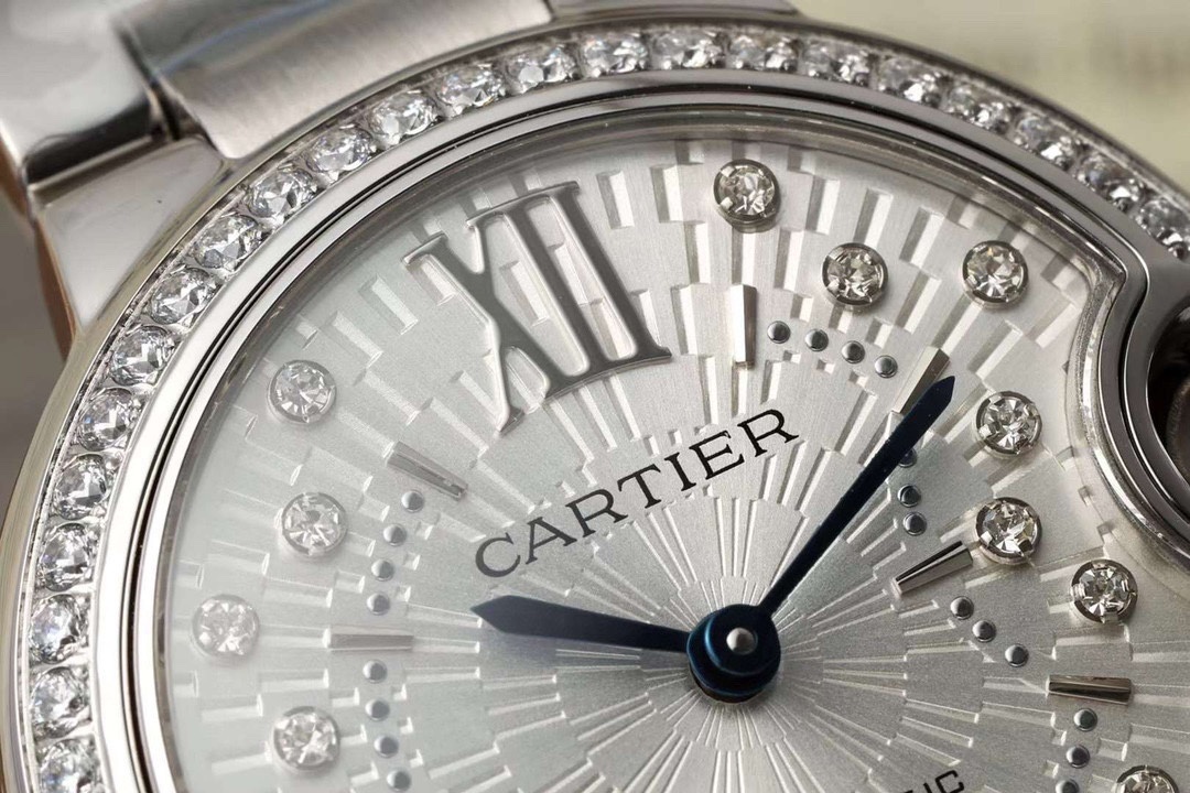 Cartier Ballon Bleu de Cartier Steel Diamond Bezel 33mm