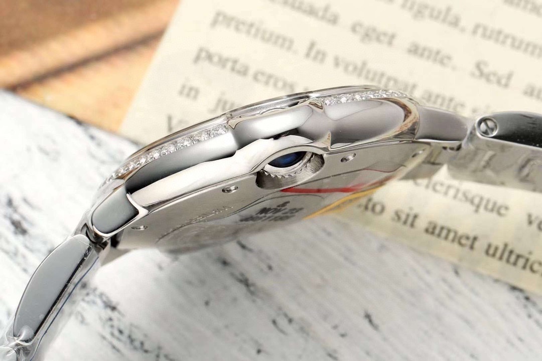 Cartier Ballon Bleu de Cartier Steel Diamond Bezel 33mm