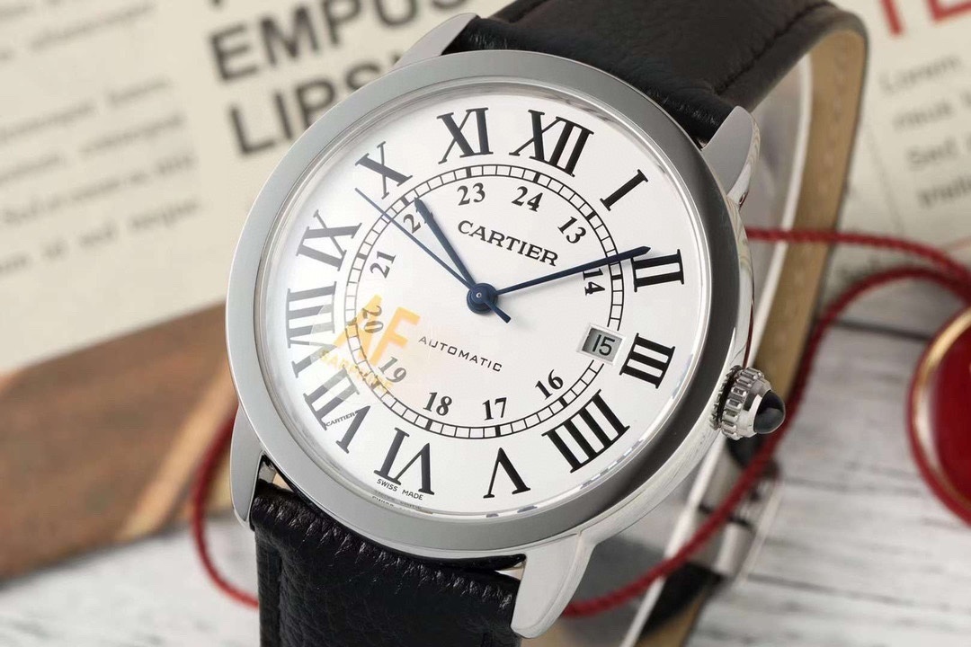 Cartier Ronde Solo Automatic Silvered Opaline Dial Men's Watch