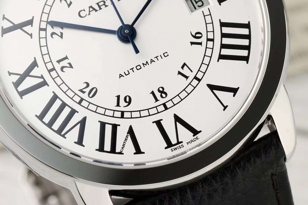 Cartier Ronde Solo Automatic Silvered Opaline Dial Men's Watch