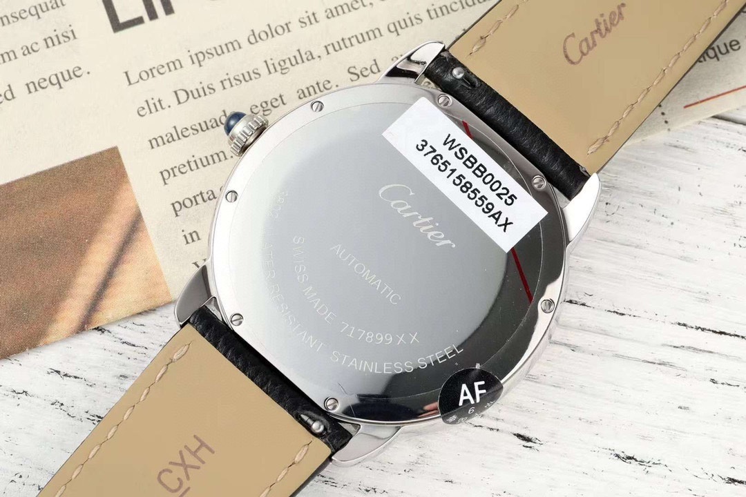 Cartier Ronde Solo Automatic Silvered Opaline Dial Men's Watch