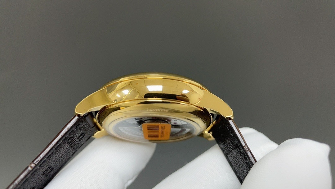 omega  De Ville Prestige Co-Axial Master Chronometer Small Seconds 41mm Automatic Champagne Dial Brown Leather Strap Men's Watch 434.23.41.20.08.001