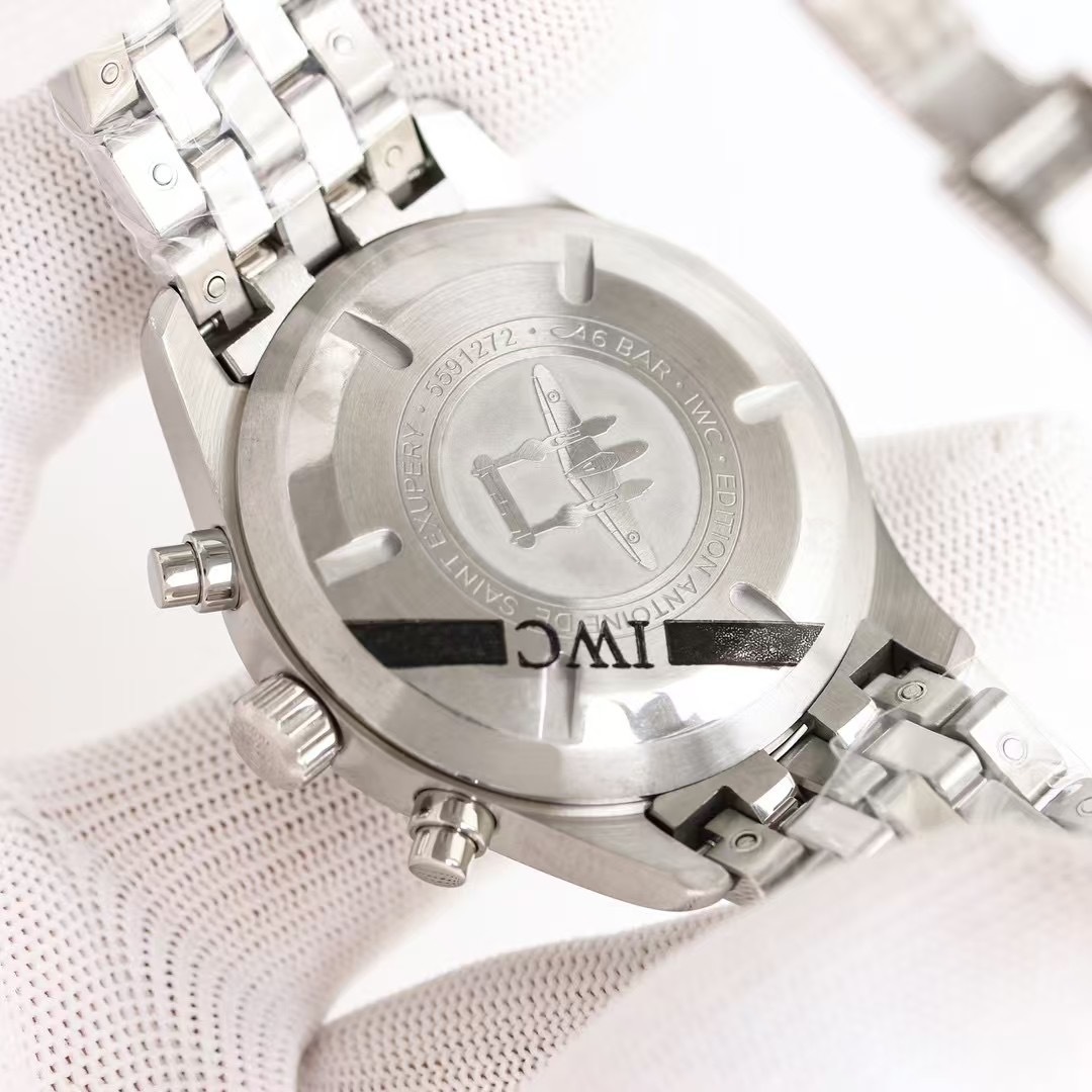 IWC Pilot IW377704 Black Dial Chronograph Day Date 43mm Watch FULLY SERVICED!