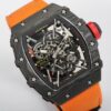 RM 035-01 Rafael Nadal NTPT Carbon on Orange Rubber Strap