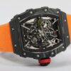 RM 035-01 Rafael Nadal NTPT Carbon on Orange Rubber Strap