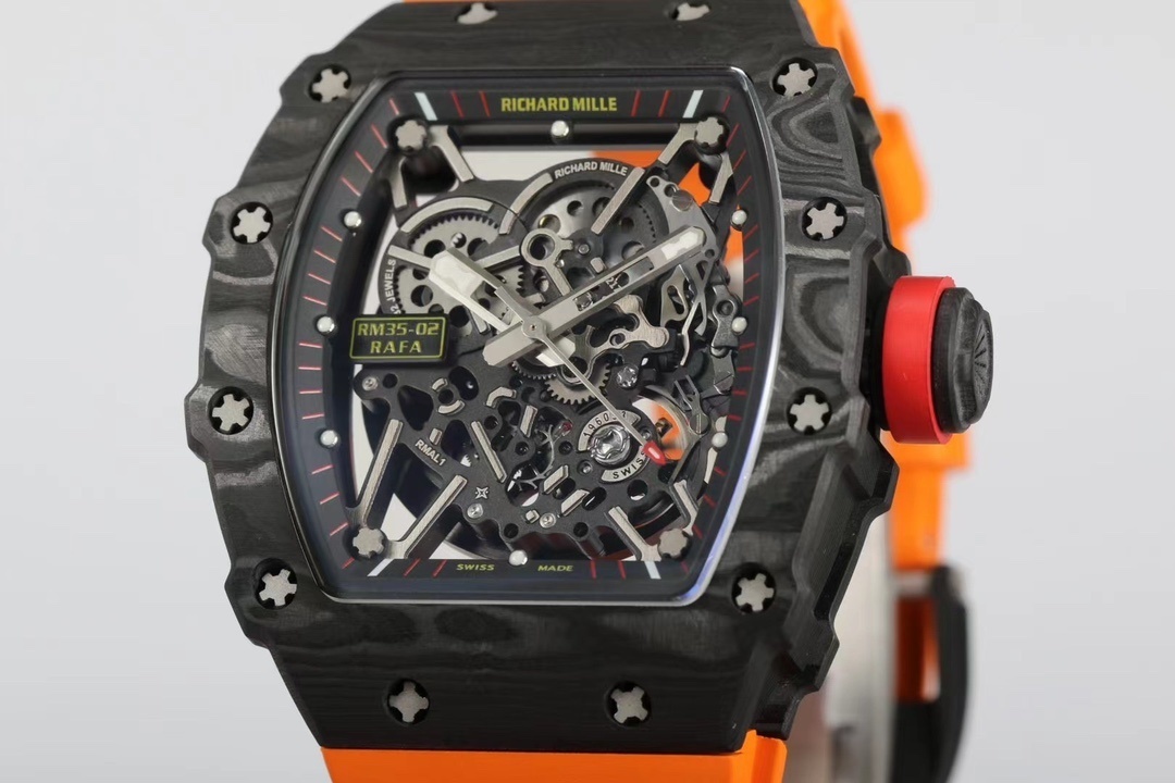 RM 035-01 Rafael Nadal NTPT Carbon on Orange