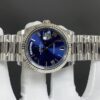 Rolex Day-Date 40mm 228239 White Gold Fluted Bezel Blue Roman Dial President