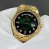 Top-grade watches 04396 Rolex Day-Date 18238 President- 18k Yellow Gold 36mm-Green Ombre Diamond Dial