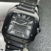 CARTIER Santos Lm De Cartier Watch WSSA0039 Black Men's Used Watch