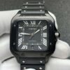 CARTIER Santos Lm De Cartier Watch WSSA0039 Black Men's Used Watch