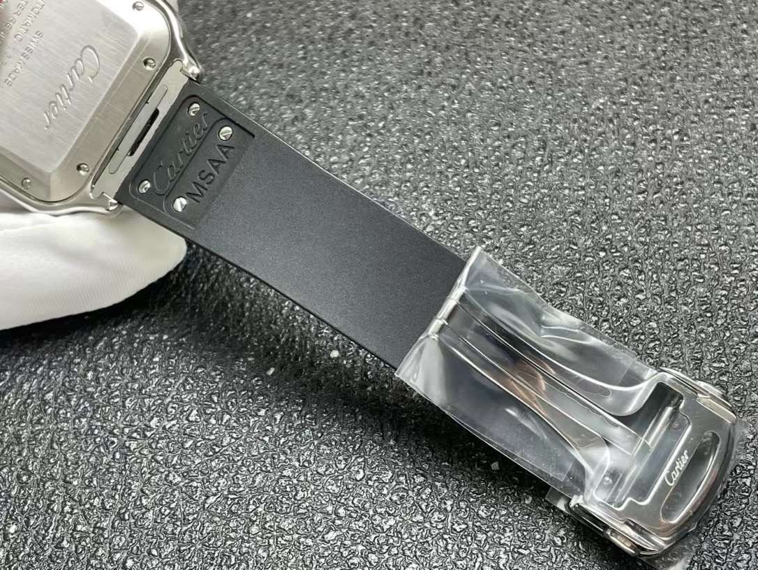 Cartier Santos Large Stainless Steel Automatic Watch -WSSA0037