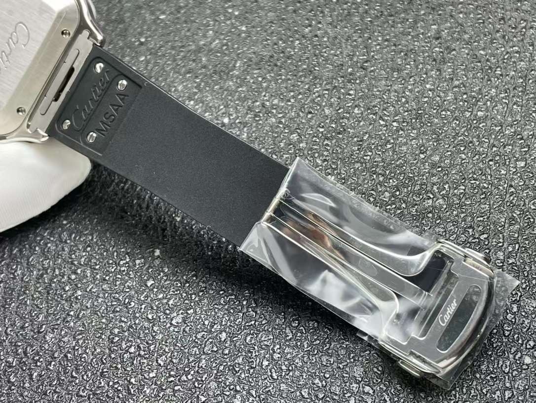 Cartier Replica Watch  BST Santos Blue Dial Steel Case