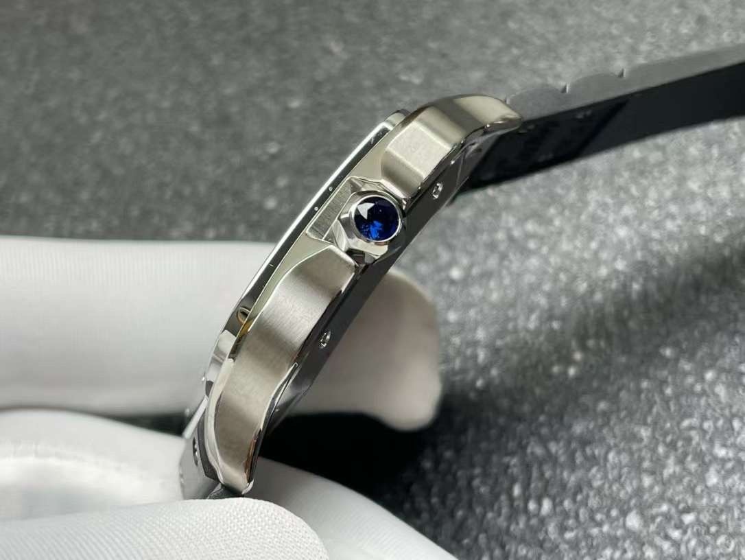 Cartier Replica Watch  BST Santos Blue Dial Steel Case