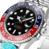 Rolex GMT-Master II 40mm Stainless Steel Black Dial Pepsi Red Blue Bezel 126710