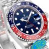 Rolex 40mm GMT Master II 116710 Refinished Blue Dial Seen On Pepsi 126719BLRO BL