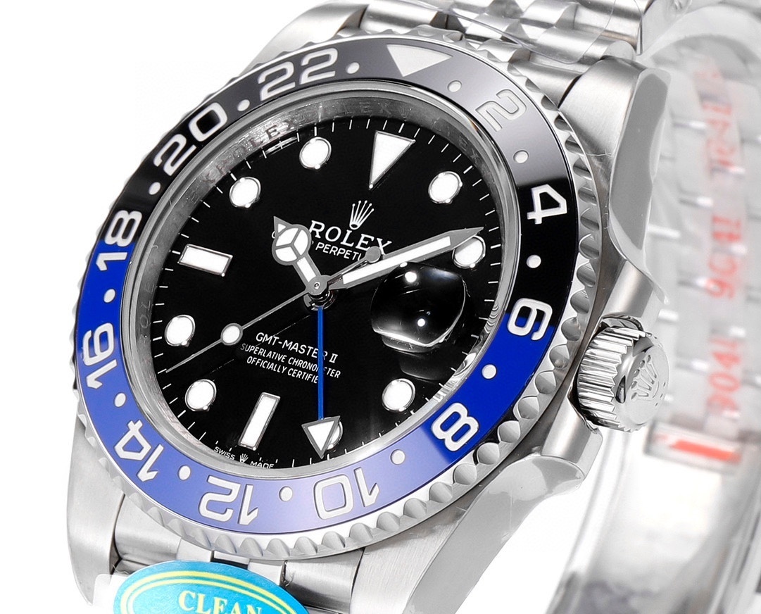 Top-grade watches 04659 Rolex GMT-Master II 126710BLNR 40mm Batman Black And Blue Bezel Oyster Bracelet