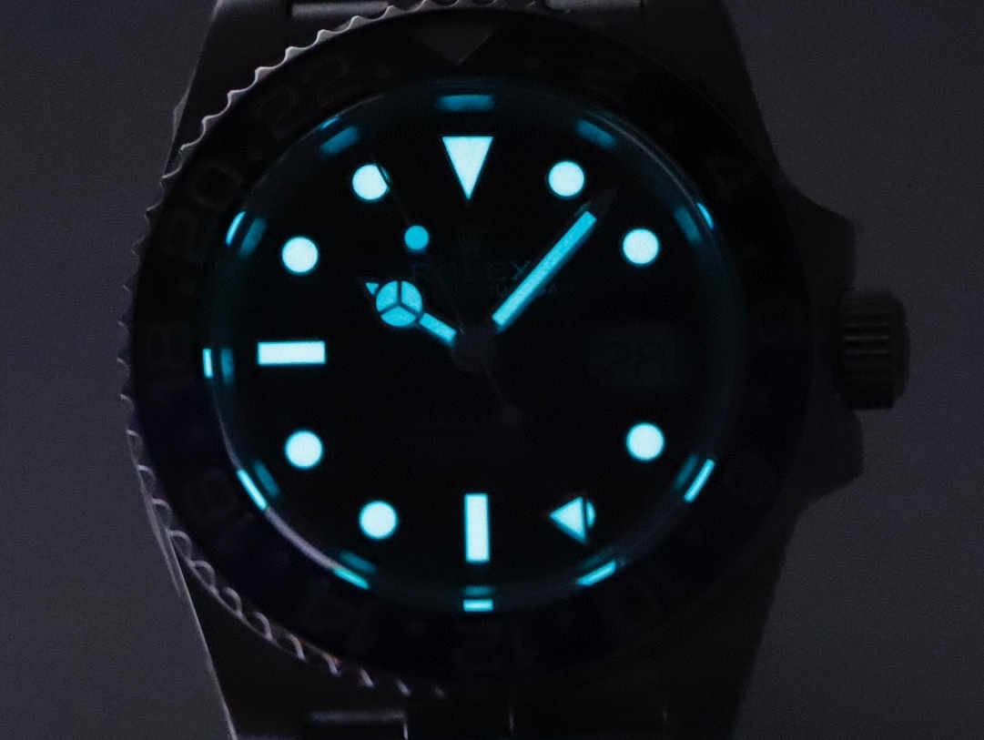 Top-grade watches 04679 Rolex Stainless Steel GMT-Master II Watch Black Dial Ceramic Bezel 116710