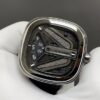 Top-grade watches 04916 SevenFriday Men's Watch M-Series Automatic Silver Tone Case Black Strap M3-08