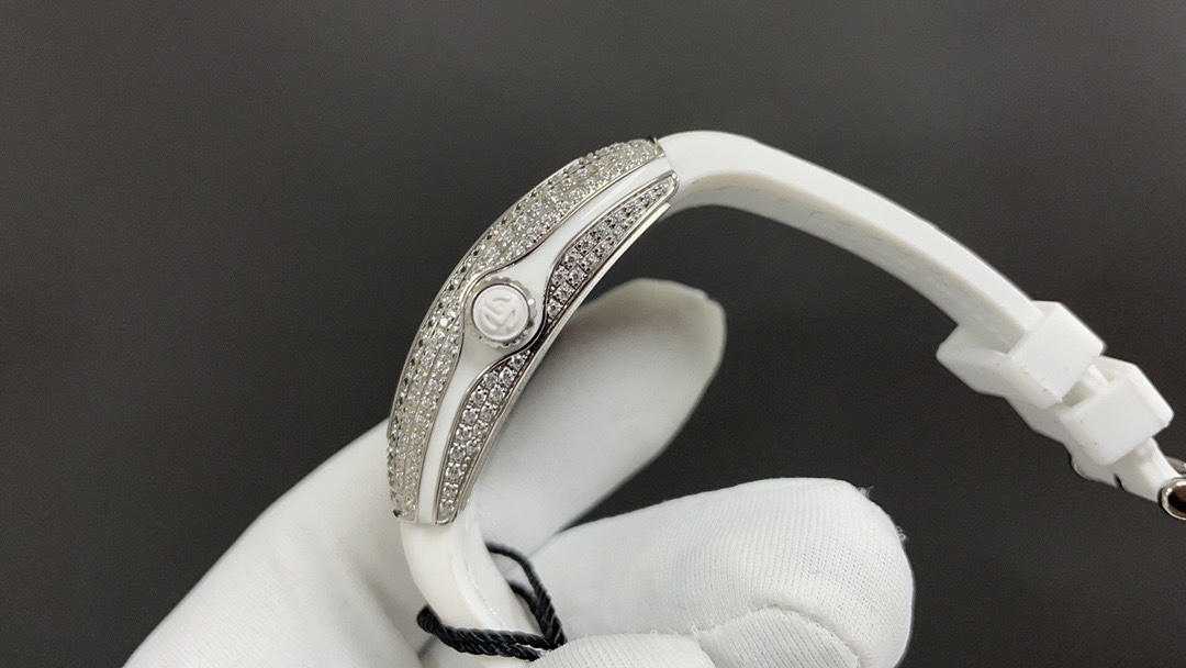 Franck Muller Vanguard Automatic Moon Phase Diamond Silver Dial Unisex Watch V