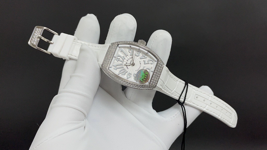 Franck Muller Vanguard Automatic Moon Phase Diamond Silver Dial Unisex Watch V