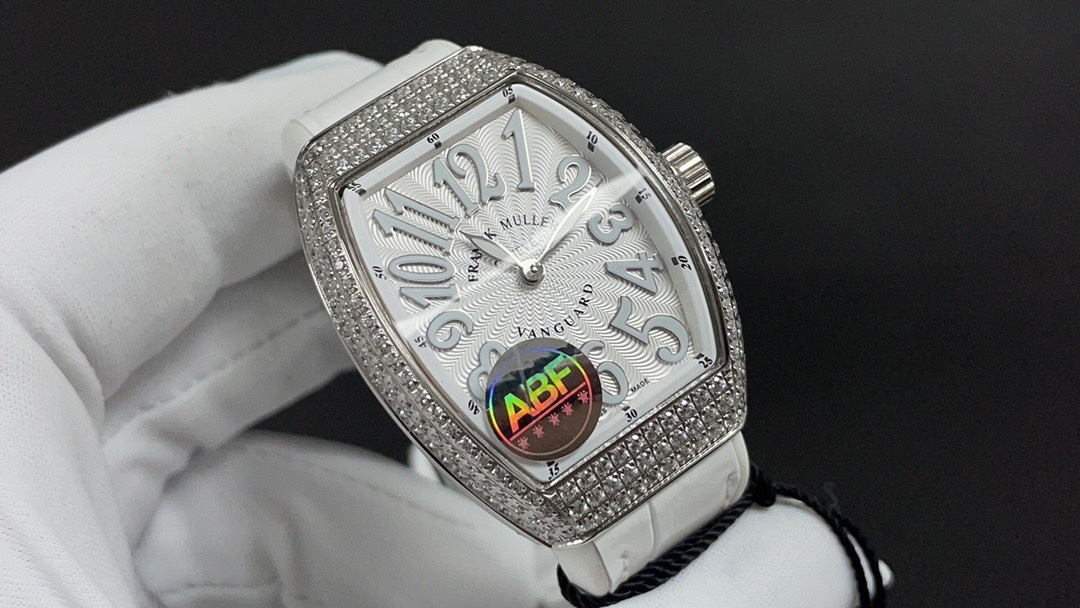 Franck Muller Vanguard Automatic Moon Phase Diamond Silver Dial Unisex Watch V