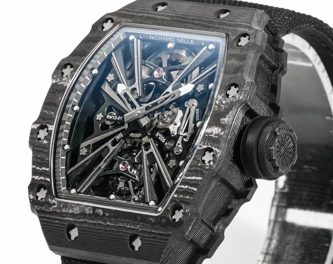 Richard Mille RM 12-01 Tourbillon in Full Black Carbon TPT Price On Request