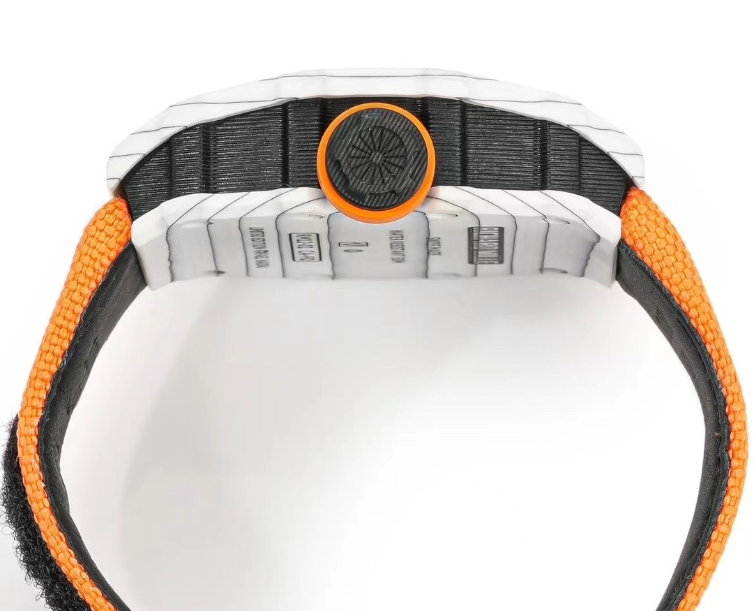 RM 012-01 Tourbillon White NTPT Carbon on Orange Rubb