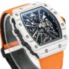 RM 012-01 Tourbillon White NTPT Carbon on Orange Rubb