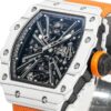 RM 012-01 Tourbillon White NTPT Carbon on Orange Rubb