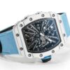 RM 012-01 Tourbillon White NTPT Carbon on Blue Rubber