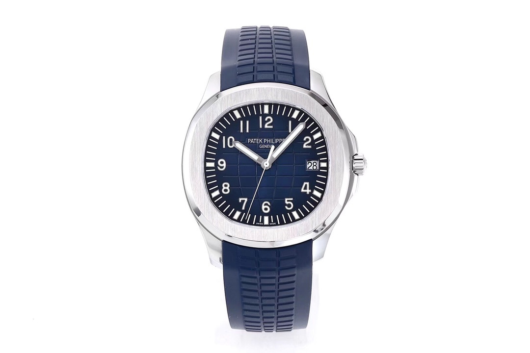 Patek Philippe Aquanaut 5168G Blue Dial & Rubber Strap White Gold
