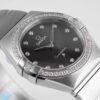 Omega Constellation 123.15.24.60.51.001 Quartz 24mm Dia Bezel/Markers Black Dial