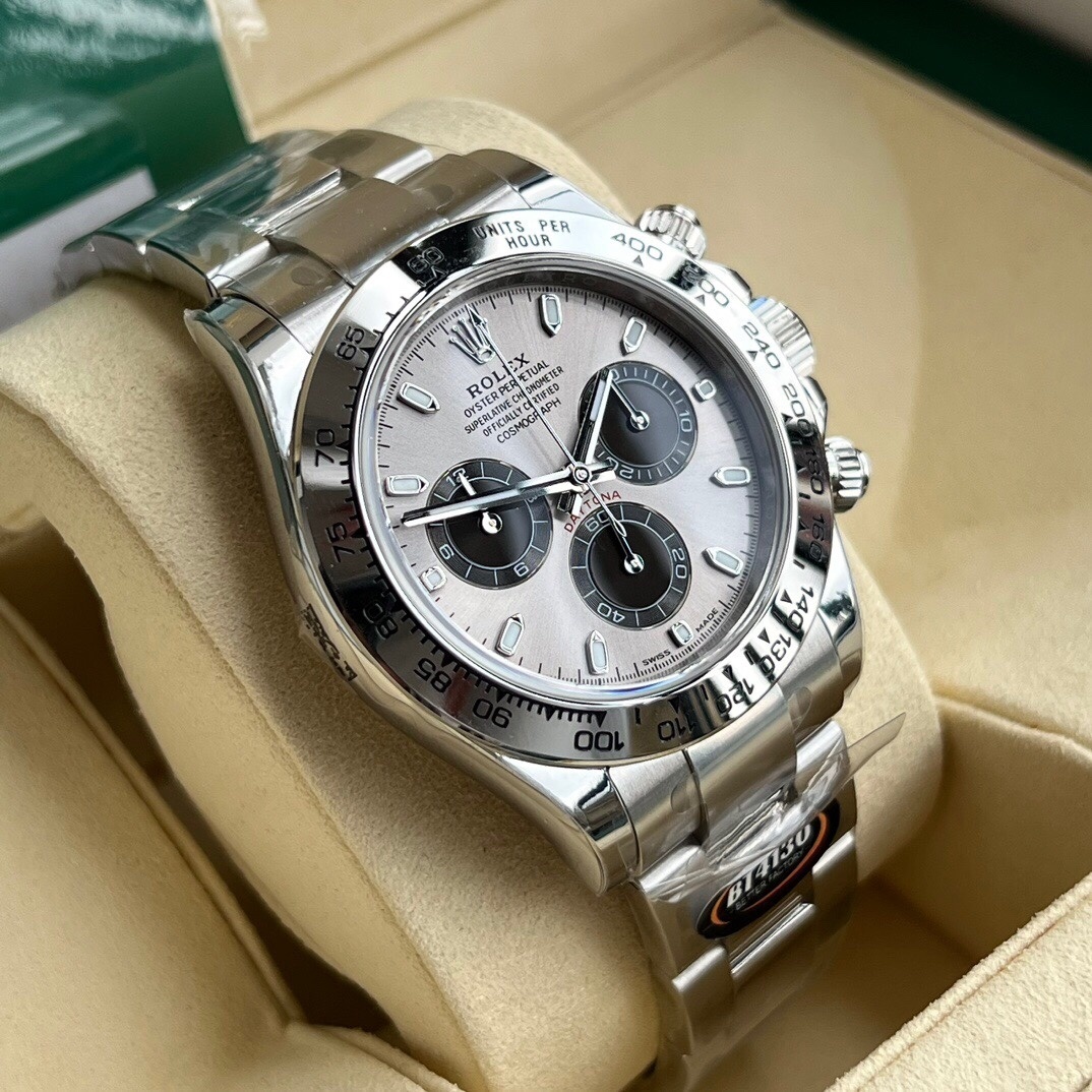 Rolex Daytona NEW 2025 Daytona 40mm 126509 White Gold Silver Ghost Dial