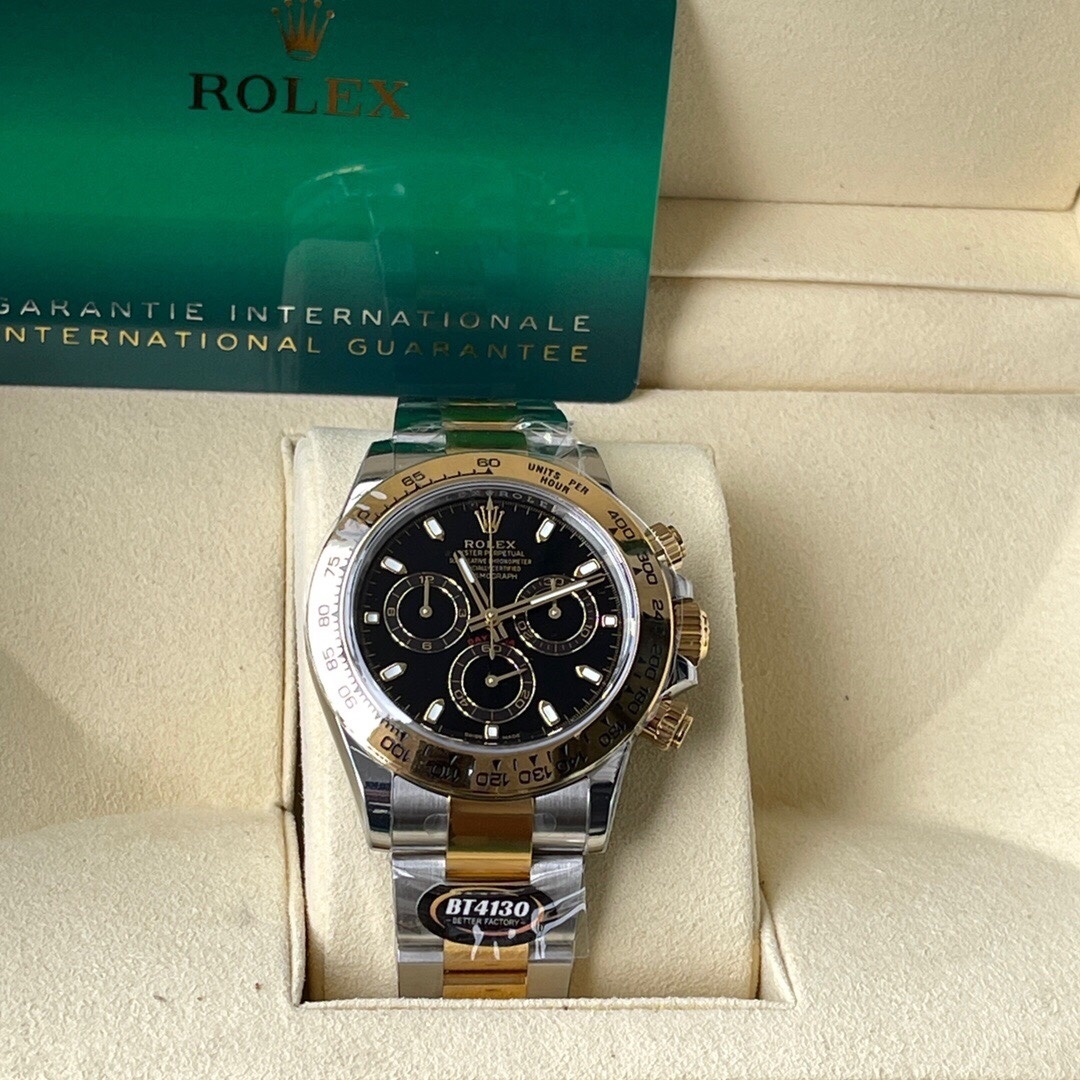 Top-grade watches 05609 Rolex Daytona ref 116503 steel/gold – Black dial