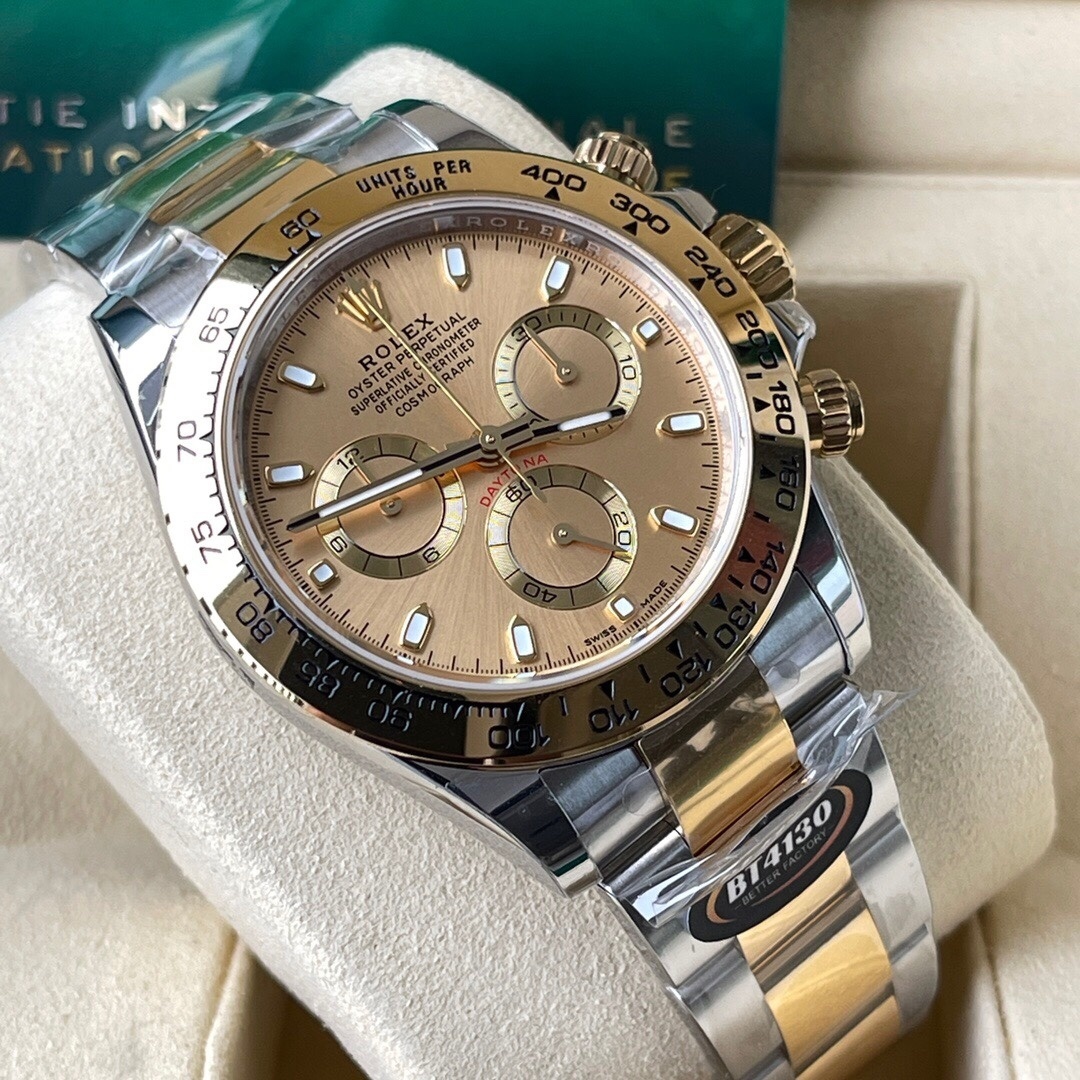Rolex Daytona 116523 Yellow Gold Champagne Stainless Steel