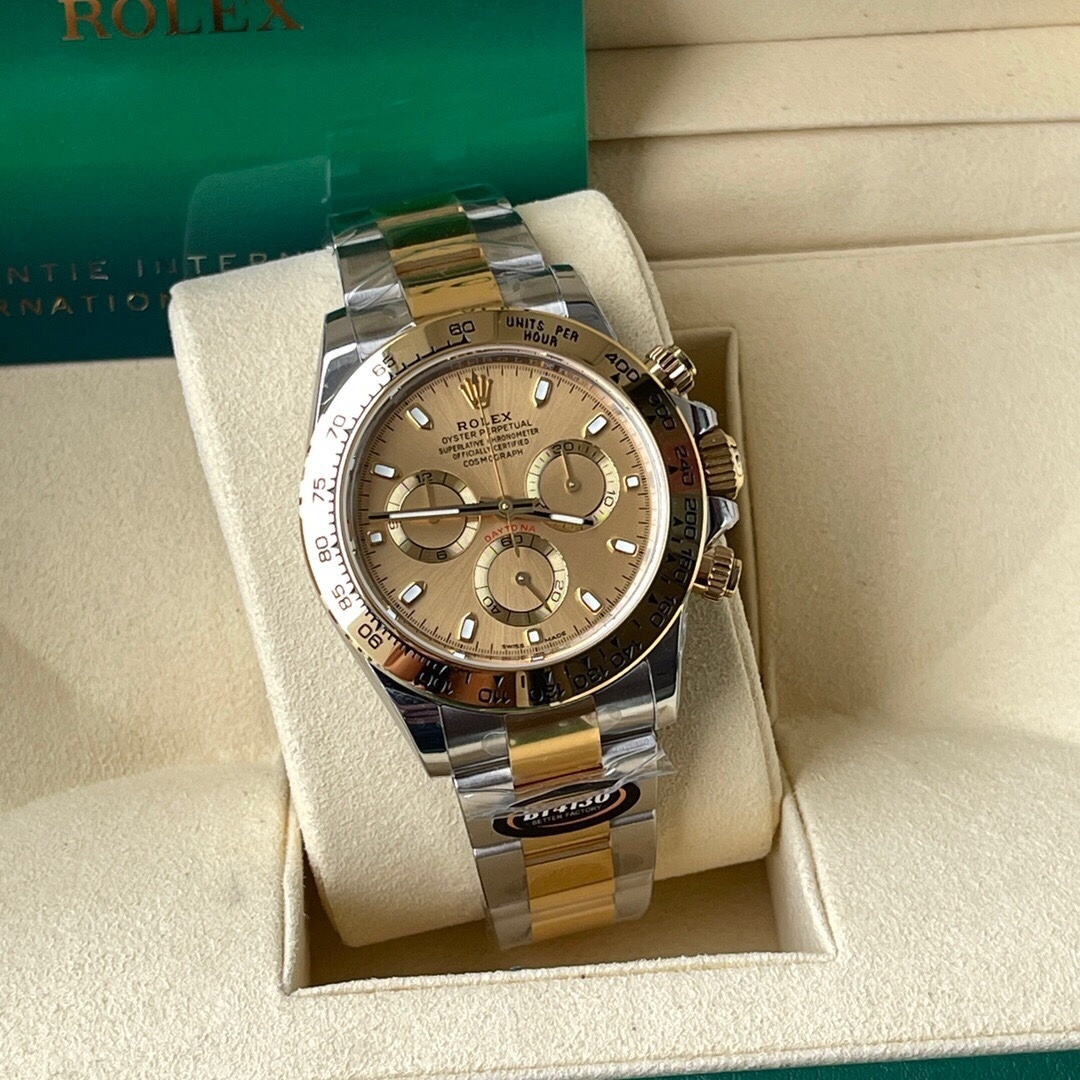 Rolex Daytona 116523 Yellow Gold Champagne Stainless Steel