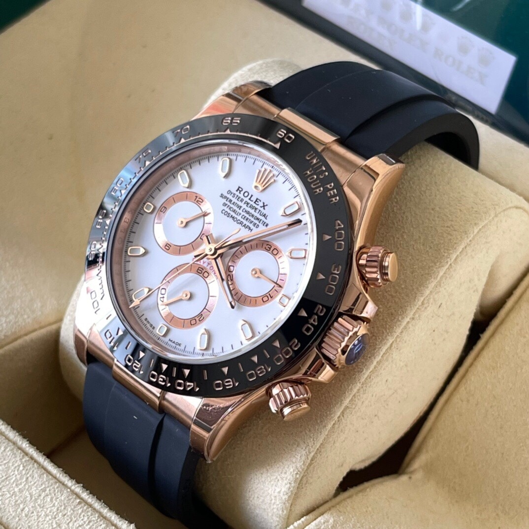 Rolex Daytona Cosmograph Automatic 40mm 18k Rose Gold Ivory Dial Men's 116515LN