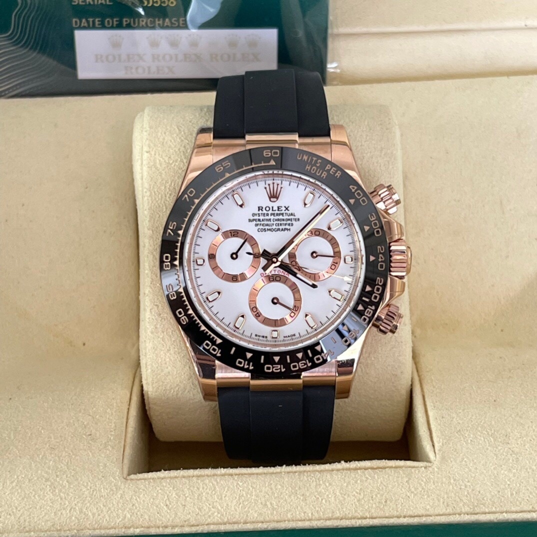 Rolex Daytona Cosmograph Automatic 40mm 18k Rose Gold Ivory Dial Men’s 116515LN