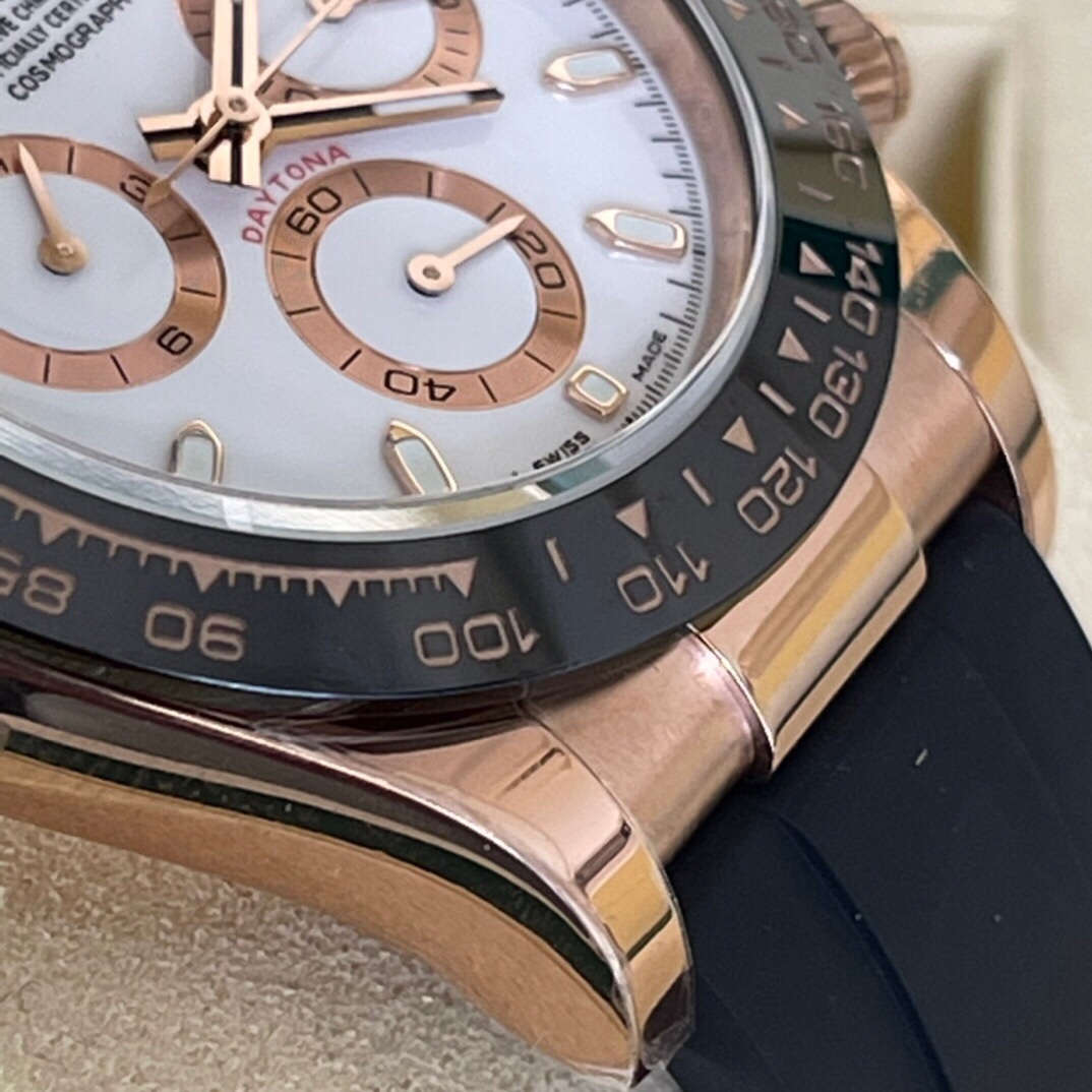 Rolex Daytona Cosmograph Automatic 40mm 18k Rose Gold Ivory Dial Men's 116515LN